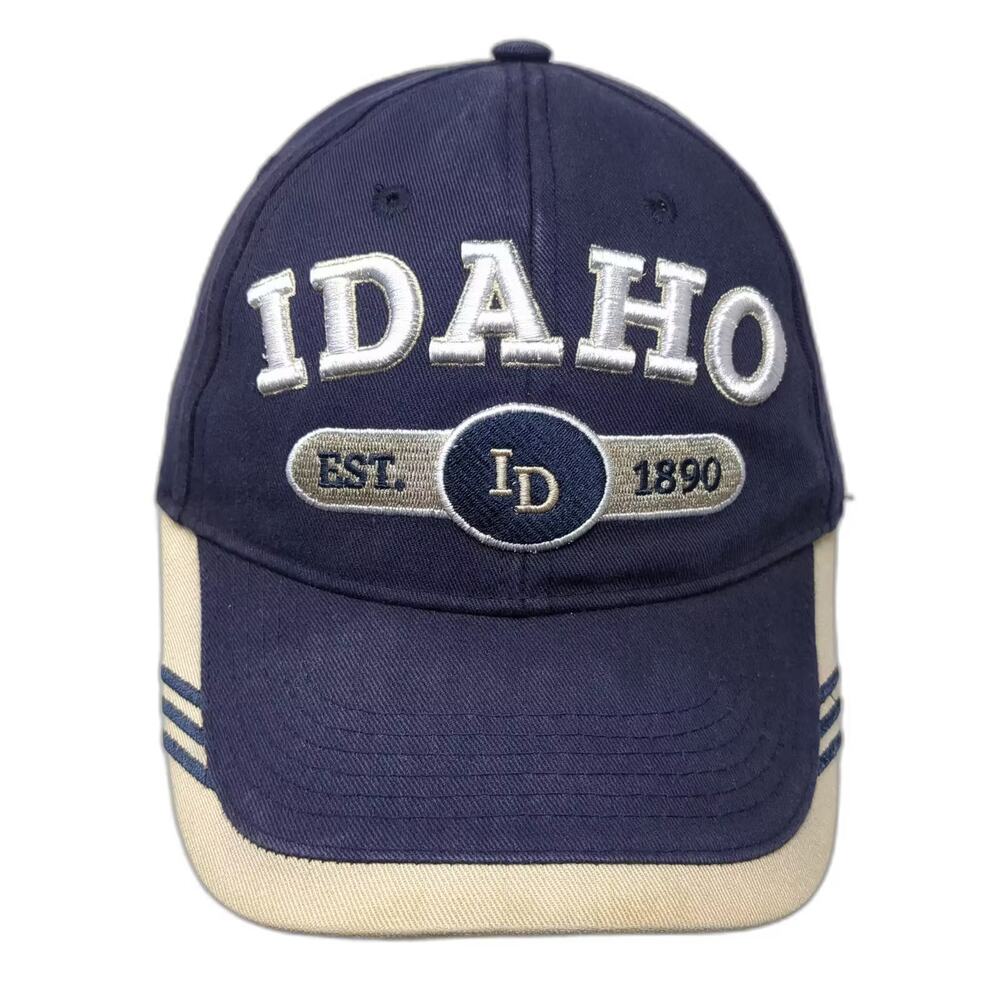 Classic Teaze Idaho Baseball Cap Blue Strapback Embroidered Adjustable Hat OS